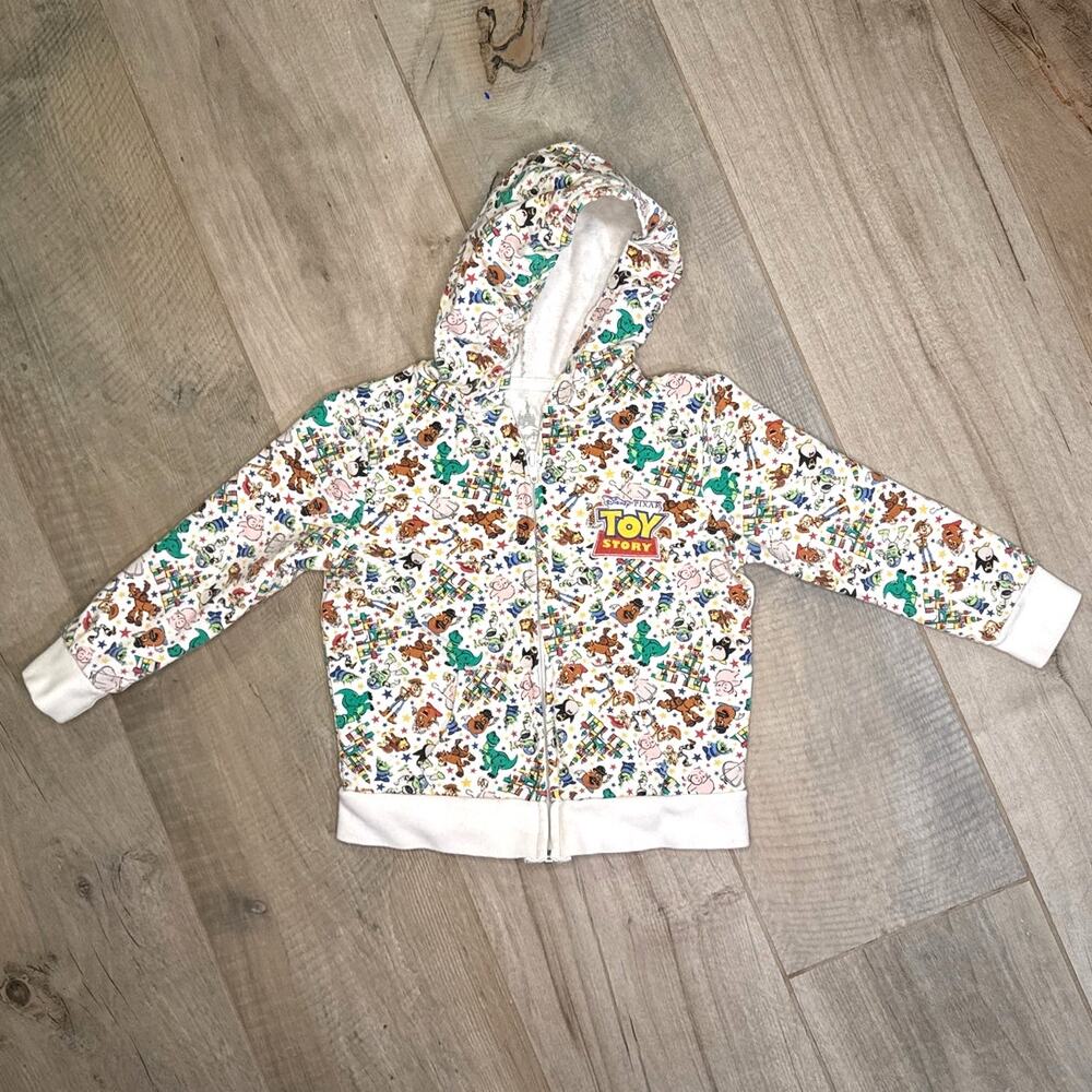Disney Parks Toy Story Zip Up Hoodie Kids Size XS Extra Small Buzz Woody